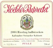 Koehler-Ruprecht Kallstadter Steinacker Riesling Kabinett Halbtrocken, Pfalz, Germany