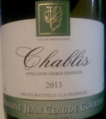 科爾托酒莊夏布利干白葡萄酒(Domaine Jean-Claude Courtault Chablis, Chablis, France)