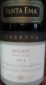 圣艾瑪珍藏馬爾貝克干紅葡萄酒(Santa Ema Reserve Malbec, Casablanca Valley, Chile)