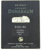Weingut Johann Donabaum Setzberg Riesling Smaragd, Wachau, Austria