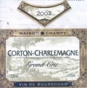 香皮酒莊（科爾登-查理曼特級園）白葡萄酒(Maison Champy, Corton-Charlemagne Grand Cru, France)