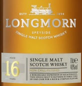 朗摩16年蘇格蘭單一麥芽威士忌(Longmorn Aged 16 Years Single Malt Scotch Whisky, Speyside, UK)