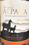 羊駝霞多麗干白葡萄酒(Alpaca Chardonnay, Maule Valley, Chile)