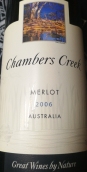錢伯斯酒莊梅洛紅葡萄酒(Chambers Creek Merlot, Australia)