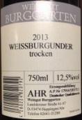 羅滕堡白皮諾干白葡萄酒(Weingut Burggarten Weisserburgunder Trocken, Mosel, Germany)