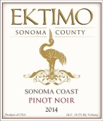 艾鷺酒莊索諾瑪海岸黑皮諾干紅葡萄酒(Ektimo Vineyards Pinot Noir, Sonoma Coast, USA)