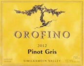 奧羅菲諾灰皮諾干白葡萄酒(Orofino Vineyards Pinot Gris, Similkameen Valley, Canada)