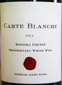 卡特布蘭奇酒莊專(zhuān)屬干白葡萄酒(Carte?Blanche Proprietary White, Sonoma County, USA)