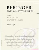 貝靈哲長相思干白葡萄酒(Beringer Sauvignon Blanc, Napa Valley, USA)