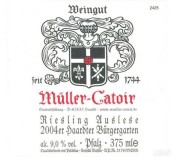 卡托尔哈尔特伯哲园雷司令精选白葡萄酒(Muller-Catoir Haardter Burgergarten Riesling Auslese, Pfalz, Germany)