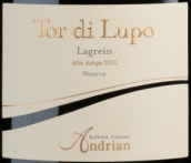 安德里亞諾酒莊托迪露博勒格瑞珍藏紅葡萄酒(Cantina Andriano Lagrein Alto Adige Tor di Lupo Riserva, Trentino-Alto Adige, Italy)