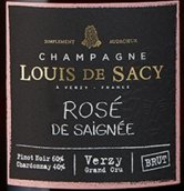 路易斯莎西放血法桃紅香檳(Champagne Louis de Sacy Rose de Saignee Brut, Verzy Grand Cru, France)