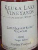 庫克湖遲摘精選維諾甜白葡萄酒(Keuka Lake Vineyards Late Harvest Select Vignoles, Finger Lakes, USA)