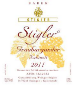 施蒂格勒灰皮諾干型小房酒(Weingut Stigler Grauburgunder Kabinett trocken, Baden, Germany)