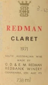 萊德曼酒莊克拉特紅葡萄酒(Redman Claret, Coonawarra, Australia)