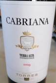 桃樂(lè)絲酒莊卡布里娜紅葡萄酒(Torres Cabriana, Terra Alta, Spain)