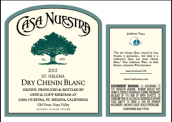 努艾斯塔酒莊白詩(shī)南干白葡萄酒(Casa Nuestra Chenin Blanc Dry, Napa Valley, USA)