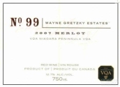 韋恩·格雷茨基第99號(hào)梅洛紅葡萄酒(Wayne Gretzky Estates No. 99 Merlot, Niagara Peninsula, Canada)