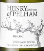 亨利佩勒姆家族斯貝克珍藏雷司令白葡萄酒(Henry of Pelham Family Estate Speck Family Reserve Riesling, Short Hills Bench, Canada)