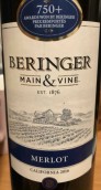 貝靈哲酒莊梅洛干紅葡萄酒(Beringer Vineyards Main&Vine Merlot, Napa Valley, USA)