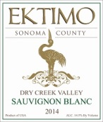 艾鷺酒莊長相思干白葡萄酒(Ektimo Vineyards Sauvignon Blanc, Dry Creek Valley, USA)