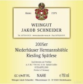 Jakob Schneider Niederhauser Hermannshohle Riesling Spatlese, Nahe, Germany