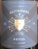 尤利索酒莊祖父設(shè)拉子紅葡萄酒(Ulithorne Avitus Shiraz, McLaren Vale, Australia)