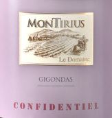 夢迪斯酒莊秘密紅葡萄酒(Montirius Confidentiel, Gigondas, France)