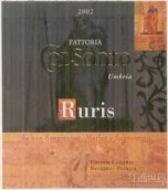 科爾桑多盧里斯干紅葡萄酒(Fattoria Colsanto Ruris, Bevagna, Italy)