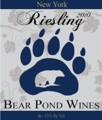 熊塘雷司令干白葡萄酒(Bear Pond Wine Riesling Dry, New York, USA)