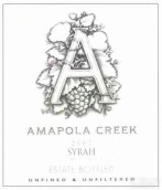 阿瑪波拉溪西拉干紅葡萄酒(Amapola Creek Estate Syrah, Sonoma County, USA)