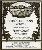 赫克帕斯小西拉干紅葡萄酒(Hecker Pass Petite Sirah, Santa Clara Valley, USA)