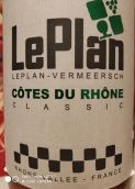 维米尔施计划酒庄经典红葡萄酒(Le Plan Vermeersch Classic, Cotes du Rhone, France)