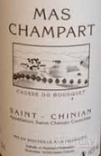 產(chǎn)帕斯圣希尼昂花束之因紅葡萄酒(Mas Champart Saint-Chinian Causse du Bousquet, Languedoc-Roussillon, France)