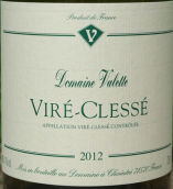 瓦萊特酒莊維爾-克萊賽白葡萄酒(Domaine Valette Vire-Clesse, Maconnais, France)