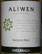 安杜拉加阿里文珍藏長(zhǎng)相思白葡萄酒(Undurraga Aliwen Reserva Sauvignon Blanc, Leyda/Curico Valley, Chile)