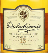 达尔维尼15年苏格兰单一麦芽威士忌(Dalwhinnie 15 Years Old Single Malt Scotch Whisky, Highlands, UK)
