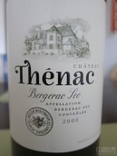 斯納克酒莊白葡萄酒(Chateau Thenac Blanc, Bergerac, France)