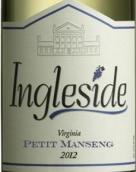 英格爾賽德酒莊小滿勝干白葡萄酒(Ingleside?Vineyards Petit Manseng, Virginia, USA)