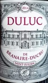 班尼杜克酒莊副牌紅葡萄酒(Duluc de Branaire-Ducru, Saint-Julien, France)