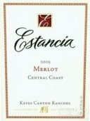 埃斯坦西亞凱斯峽谷梅洛干紅葡萄酒(Estancia Estates Keyes Canyon Ranches Merlot, Central Coast, USA)