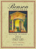 本森灰皮諾干白葡萄酒(Benson Estate Pinot Gris, Washington, USA)