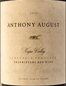 安東尼八月酒莊混釀干紅葡萄酒(Anthony August Proprietary Red, Napa Vally, USA)