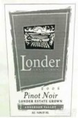 倫德爾酒莊莊園黑皮諾紅葡萄酒(Londer Vineyards Estate Pinot Noir, Anderson Valley, USA)