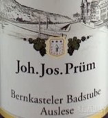 普朗班卡斯特勒-巴斯圖雷司令精選白葡萄酒(Joh. Jos. Prum Bernkasteler Badstube Riesling Auslese, Mosel, Germany)