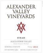 亞歷山大谷韋澤爾家庭園西拉干紅葡萄酒(Alexander Valley Vineyards Wetzel Family Estate Syrah, Sonoma County, USA)