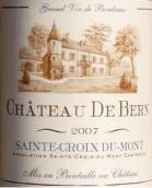 伯爾尼酒莊甜白葡萄酒(Chateau de Bern, Sainte Croix du Mont, France)