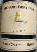 豪斯古堡西拉-卡本內(nèi)-梅洛紅葡萄酒(Gerard Bertrand H de l'Hospitalet Syrah Cabernet Merlot, Languedoc-Roussillon, France)