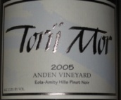 特禮莫爾安德莊園黑皮諾干紅葡萄酒(波爾克縣)(Torii Mor Anden Vineyard Pinot Noir, Polk County, USA)