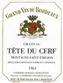 鹿首酒莊干紅葡萄酒(Chateau Tete du Cerf, Montagne-Saint-Emilion, France)